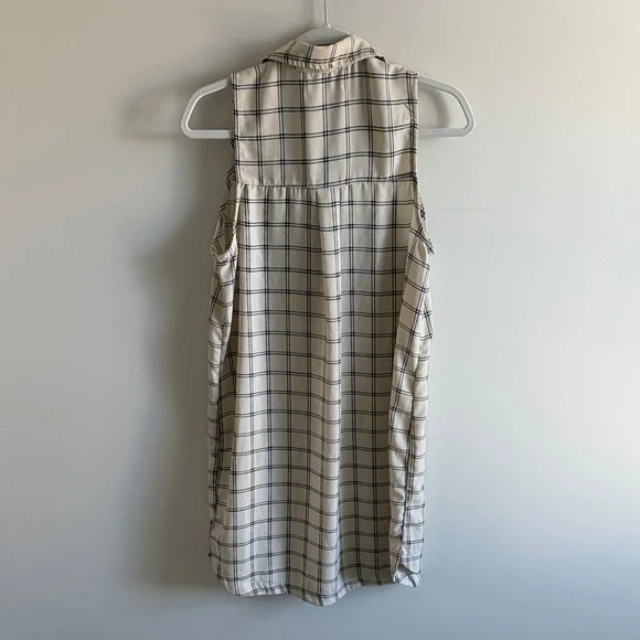 Abercrombie & Fitch Cream and Black Plaid dress - Picture 5 of 5